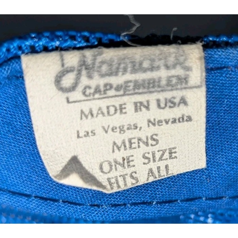 LOCAL 919 MCB CAMP PENDLETON CA SNAPBACK HAT CAP VINTAGE NAMARK RARE BLUE YELLOW - Picture 8 of 10